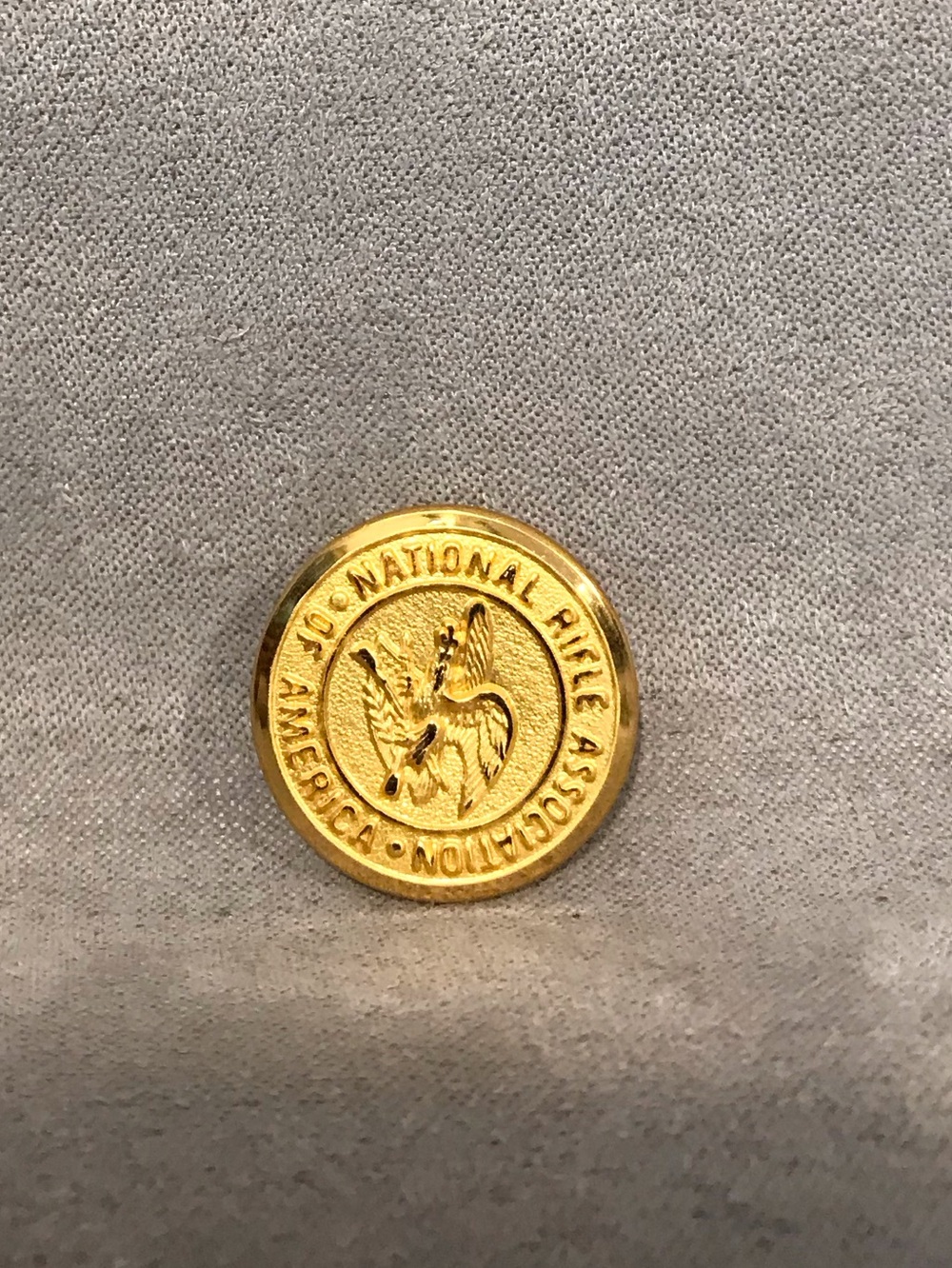 Set of NRA Gold tone Buttons